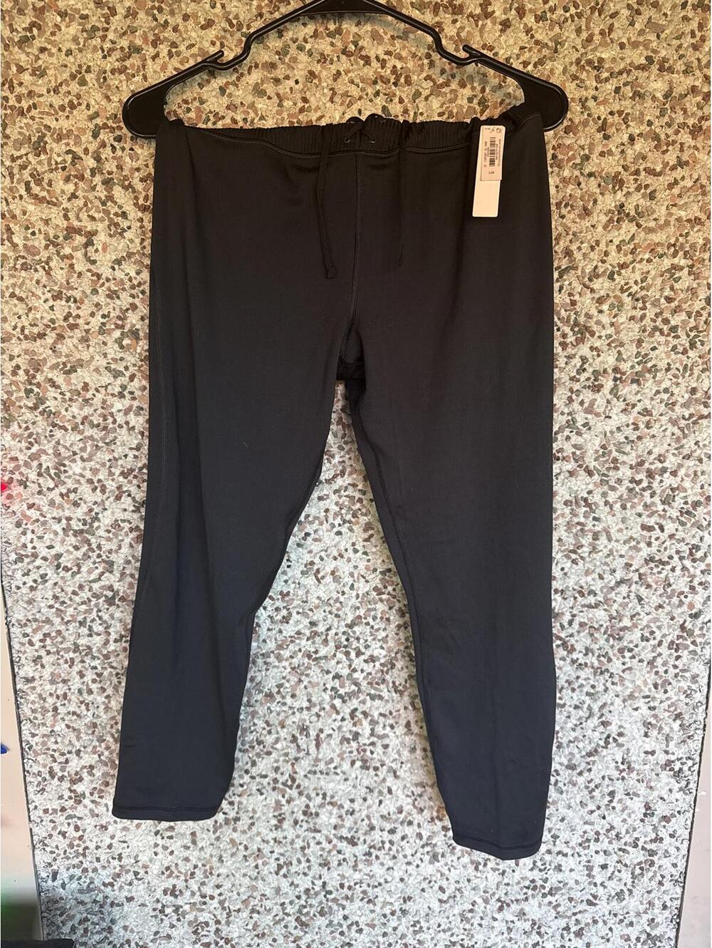 Victoria's Secret On Point Flow Pants L Black NWT Drawstring Ribbed Waist